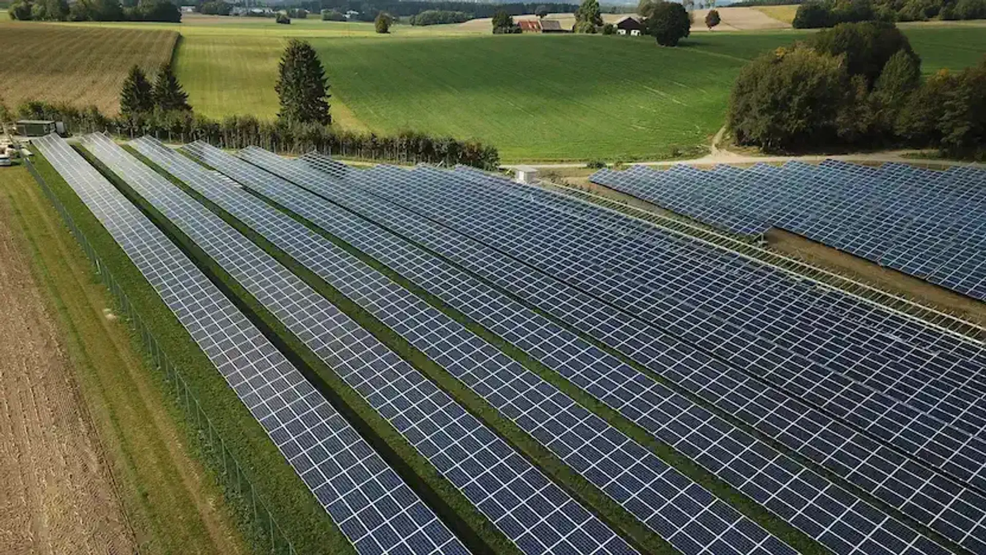 Fazenda de painéis solares